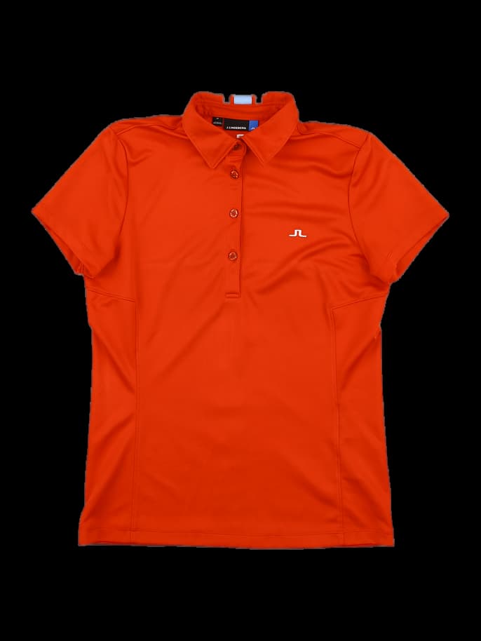 컬러 포인트 반팔 카라 티