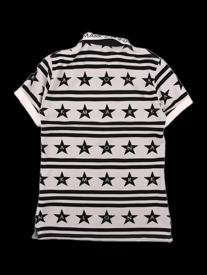 로고 포인트 반팔 카라 티