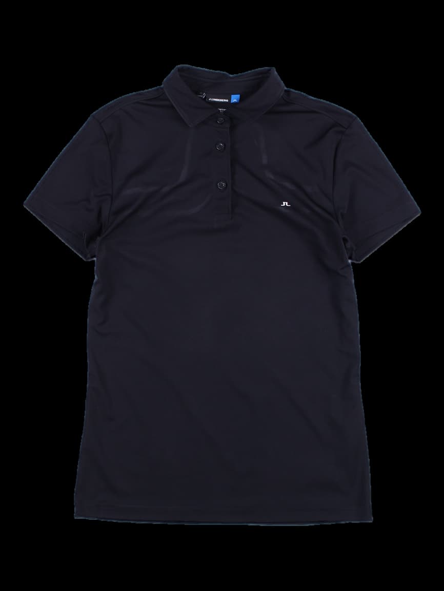 로고 포인트 반팔 카라 티