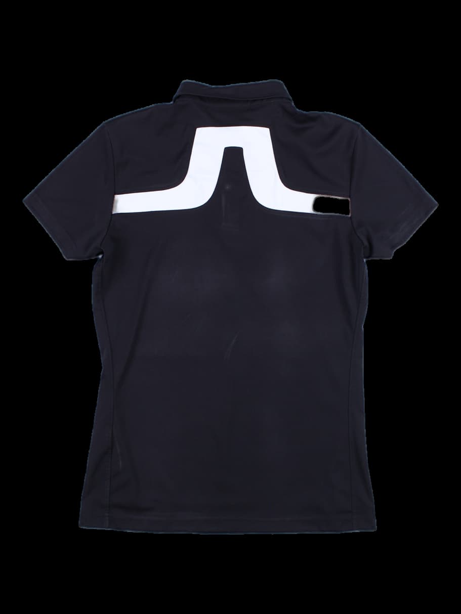 로고 포인트 반팔 카라 티