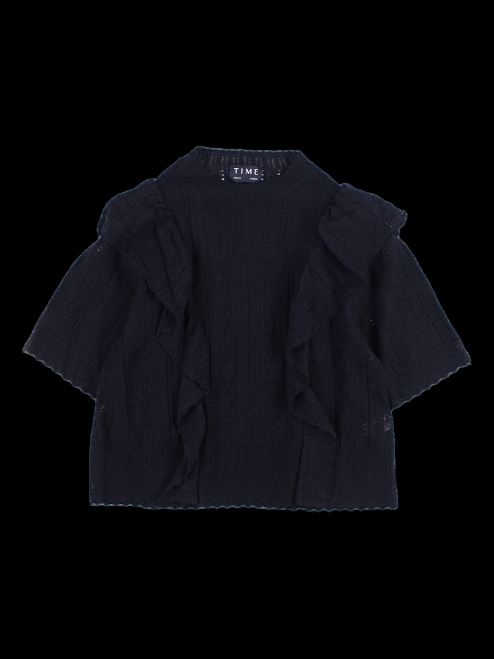 프릴 크로셰 니트