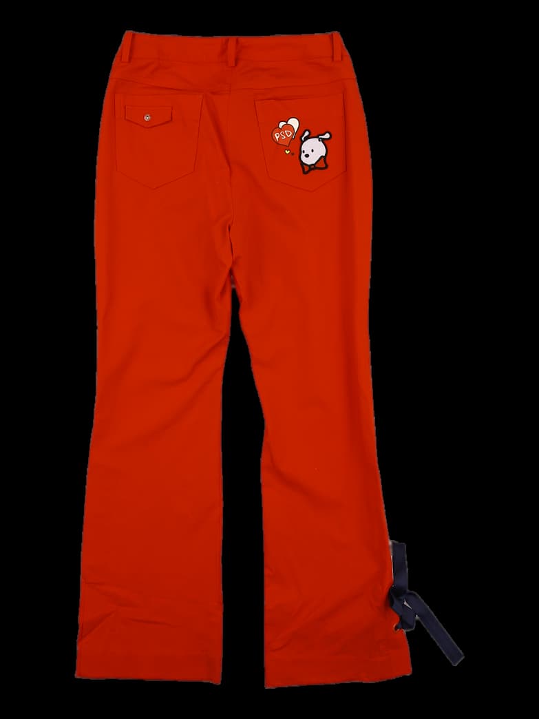 스트레치 리본 팬츠