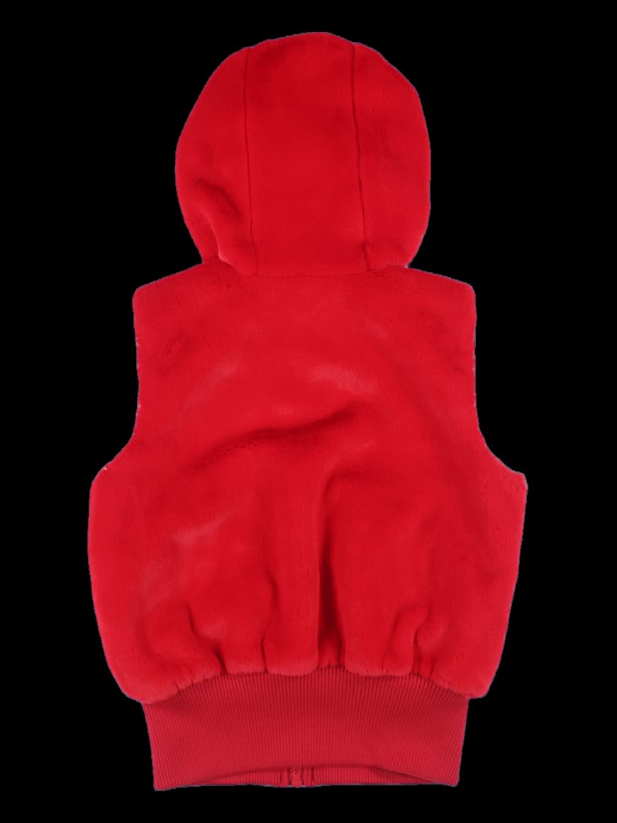 후드 퍼 베스트 점퍼