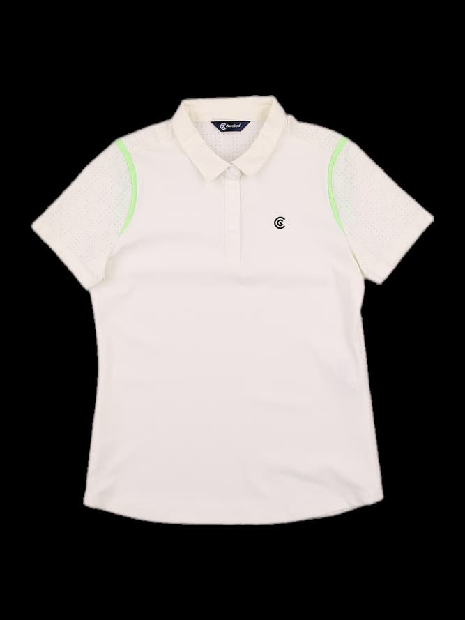 펀칭 배색 카라 티셔츠