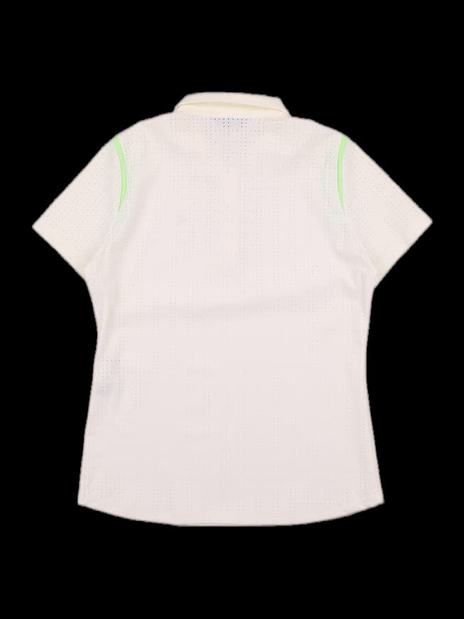 펀칭 배색 카라 티셔츠