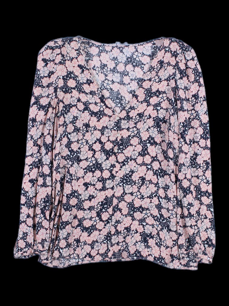 플라워 블라우스