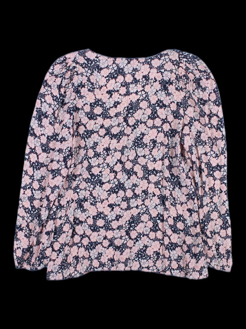 플라워 블라우스