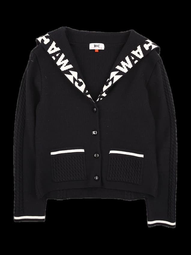 세일러 니트 가디건