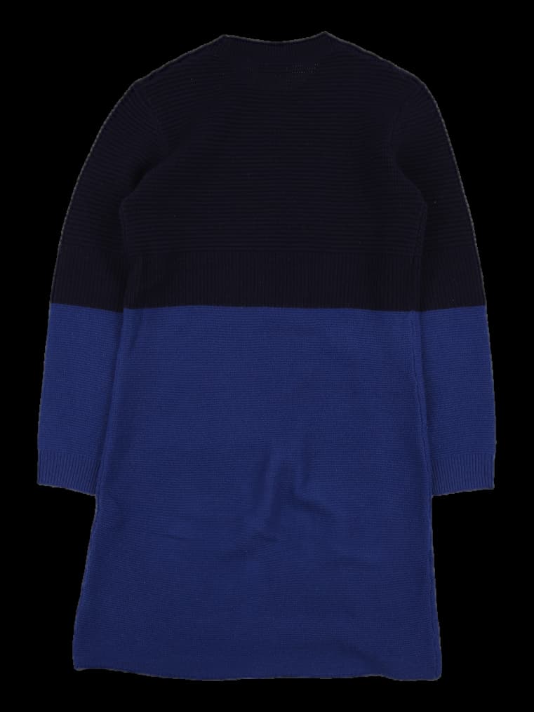 배색 니트 원피스