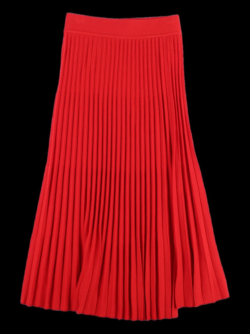 플리츠 니트 스커트