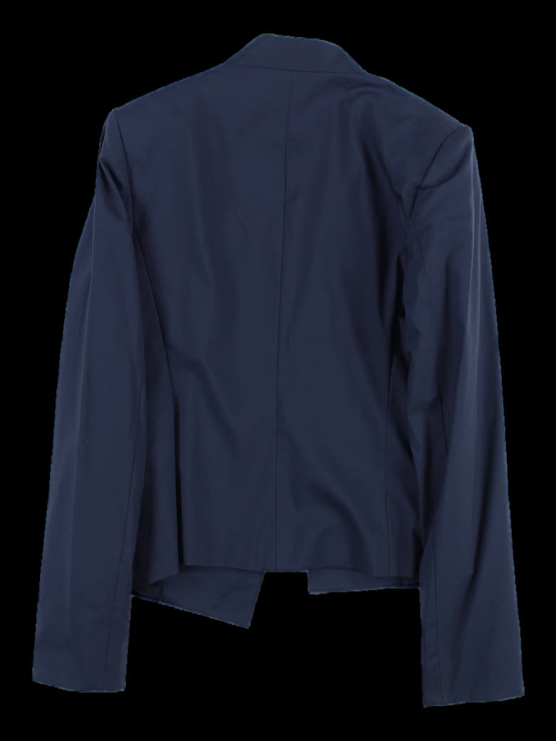 브이넥 노카라 노버튼 자켓