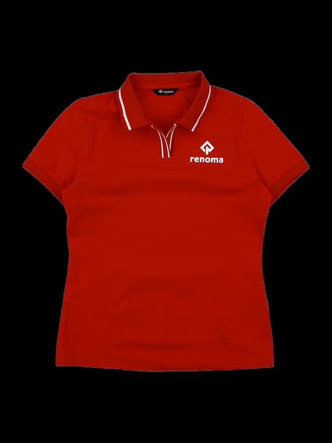 오픈 카라 반팔 티셔츠