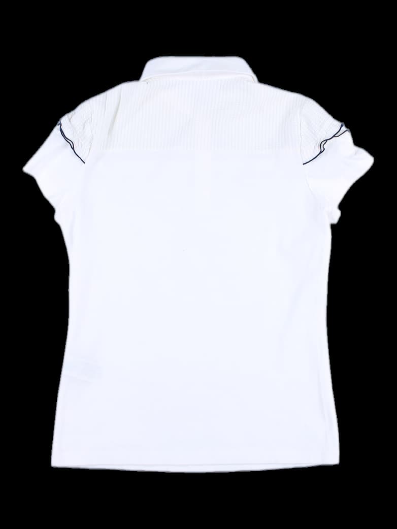 프릴 카라 반팔 티셔츠