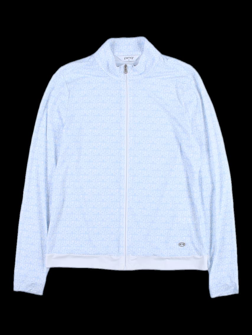 패턴 집업 점퍼