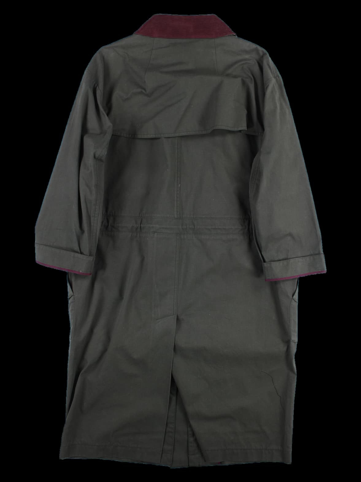 코듀로이 카라 롱 자켓