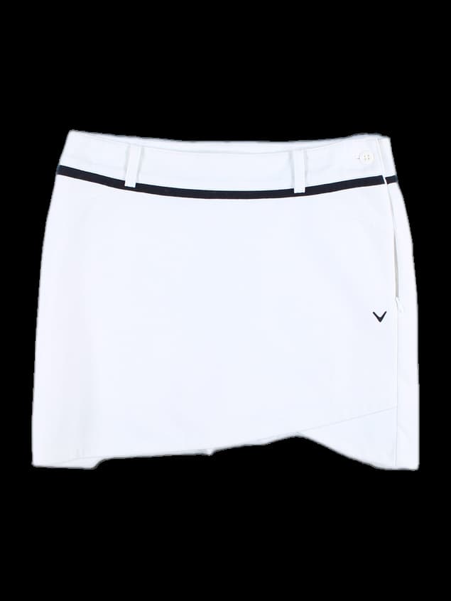 허리 배색 라인 스커트