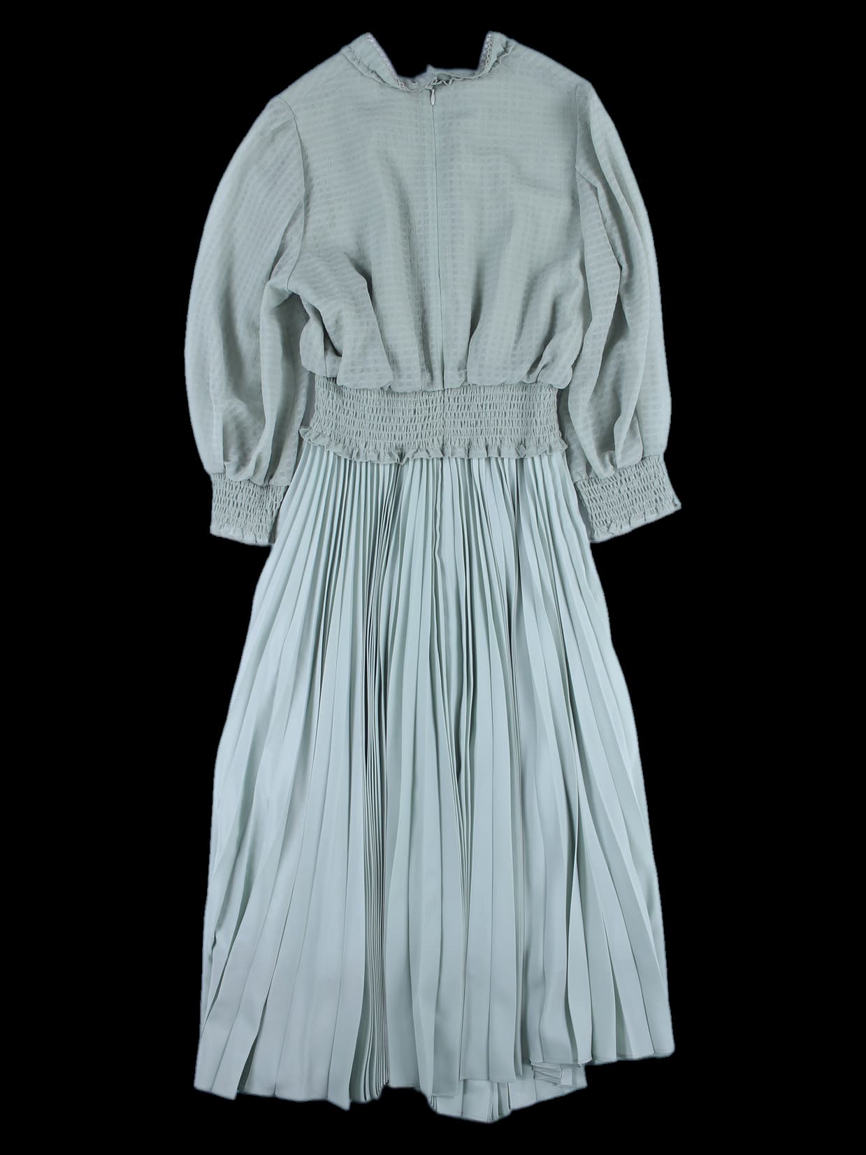 스모킹 셔링 포인트 주름 워피스