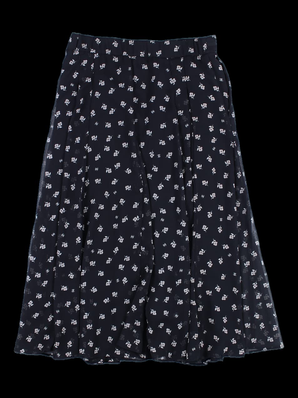 플라워 롱 치마