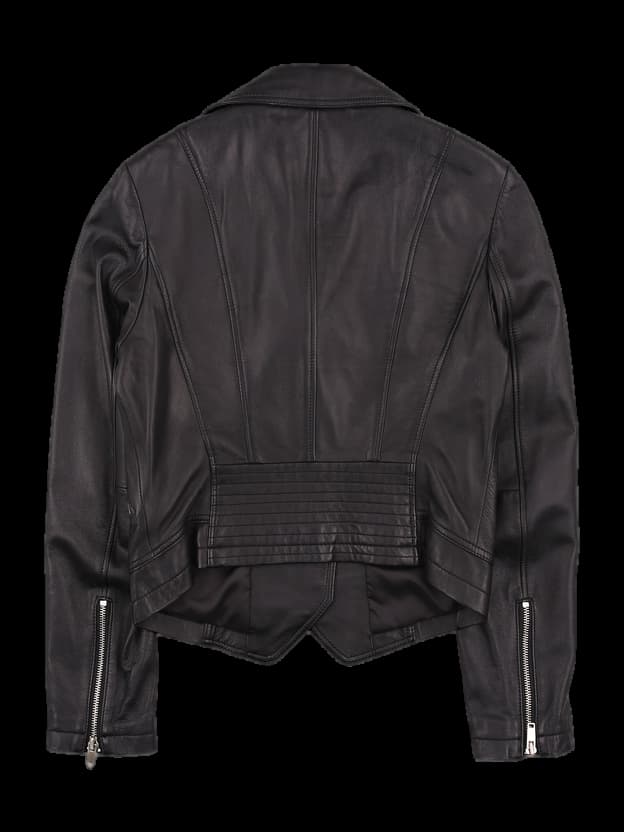 포켓 가죽 자켓