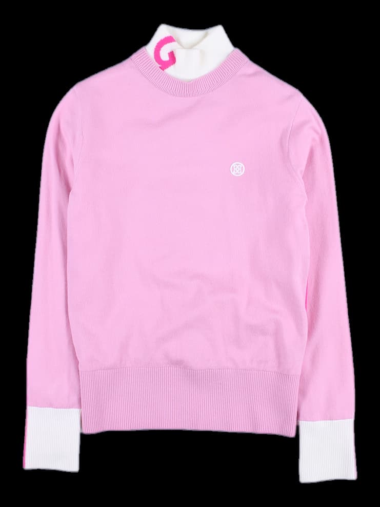 하이넥 바람막이 니트