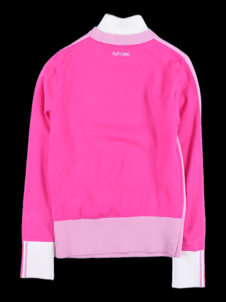 하이넥 바람막이 니트