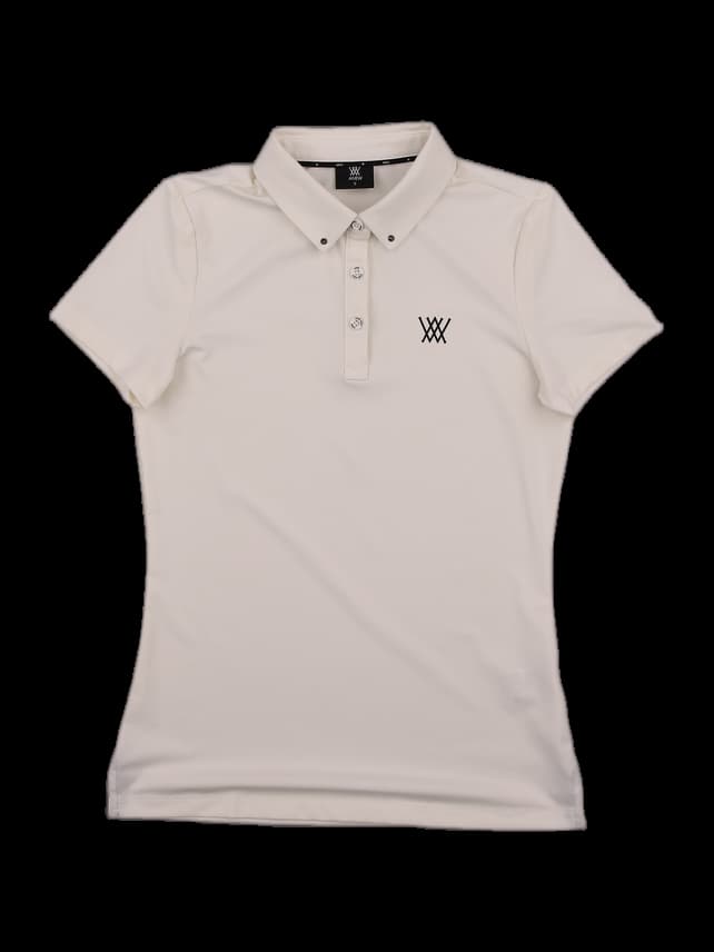 스터드 카라 반팔 티셔츠