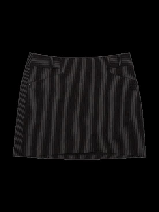 스트라이프 미니 스커트