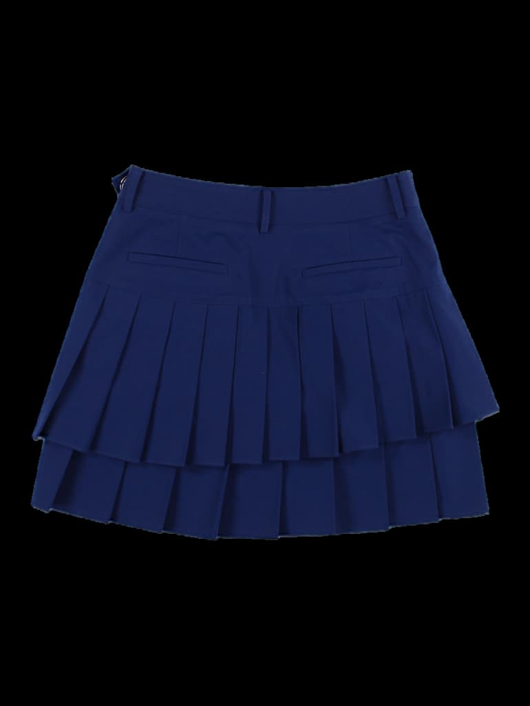 티어드 플리츠 스커트