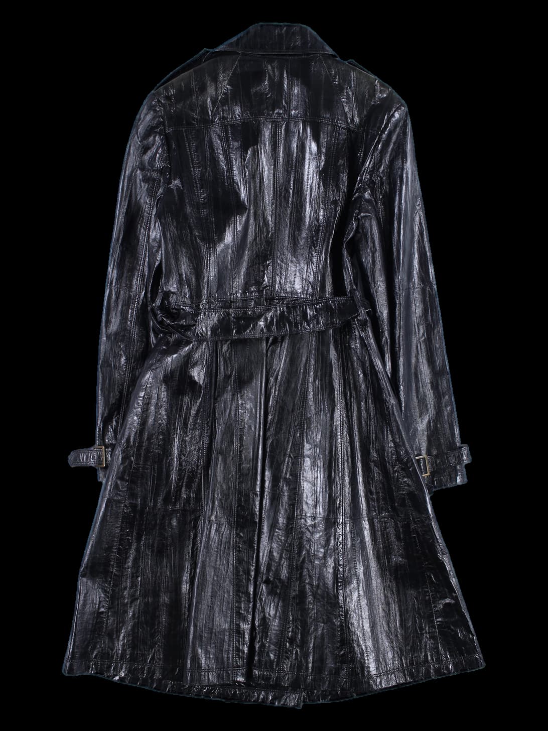 가죽 트렌치 코트