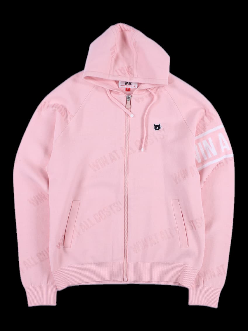 여성 집업 후드 니트