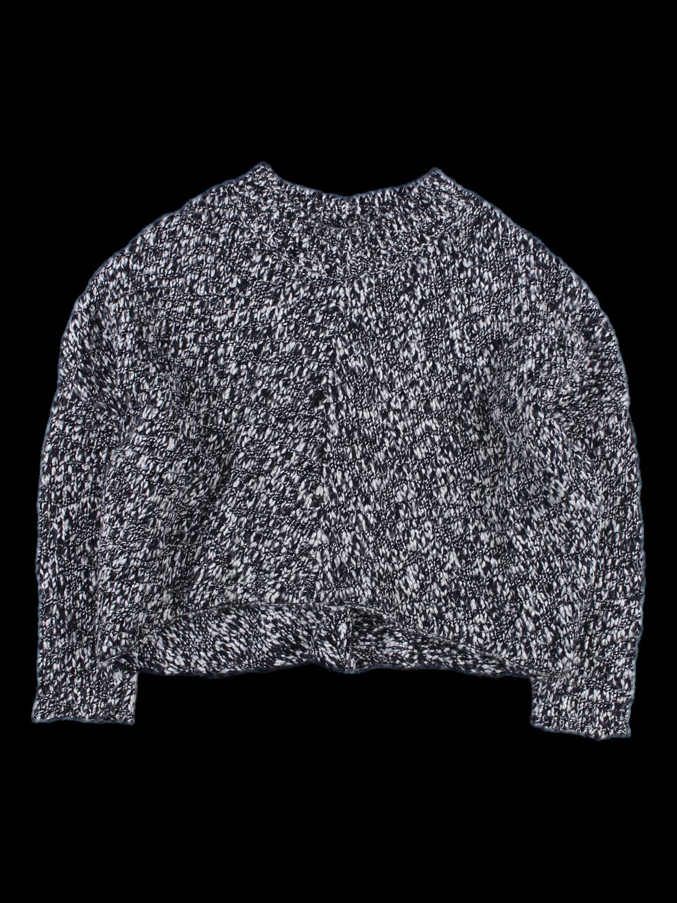 여성 반목 긴팔 니트