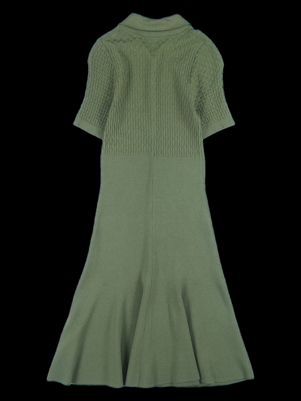 니트 반팔 원피스
