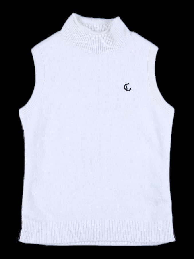 니트 민소매 티셔츠