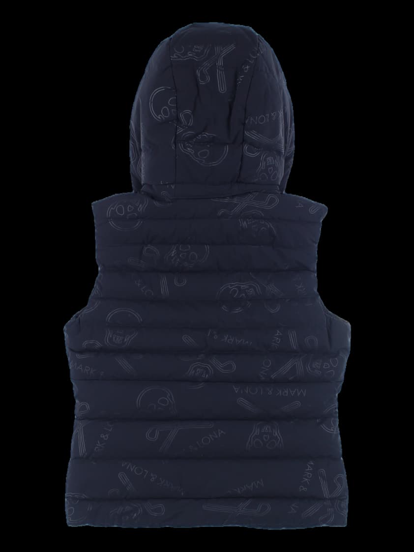 기모 패딩 후드 조끼