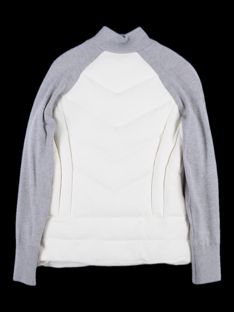 니트 집업 패딩 점퍼