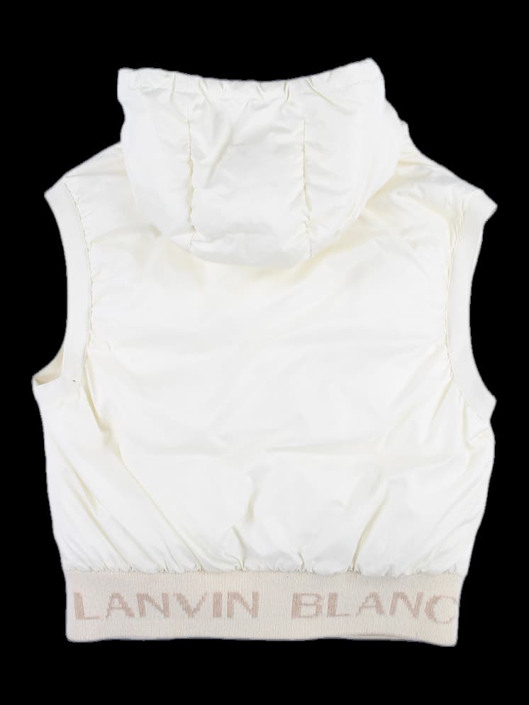 후드 뽀글이 패딩 베스트