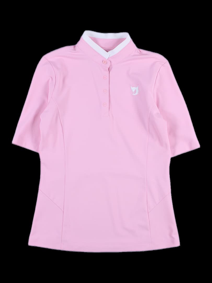 여성 반팔 카라티