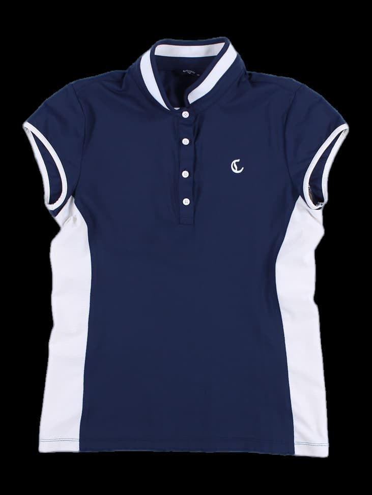 여성 반팔 카라티