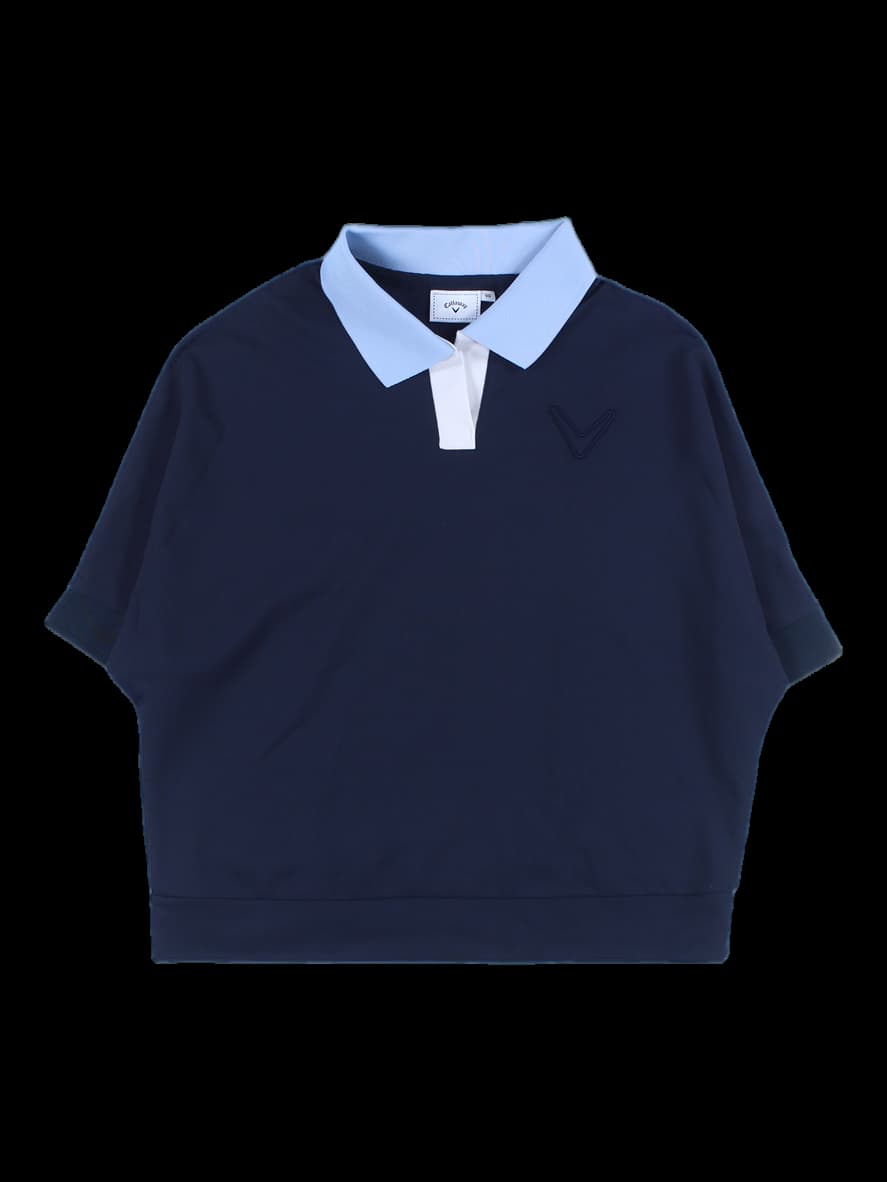 여성 반팔 카라 티