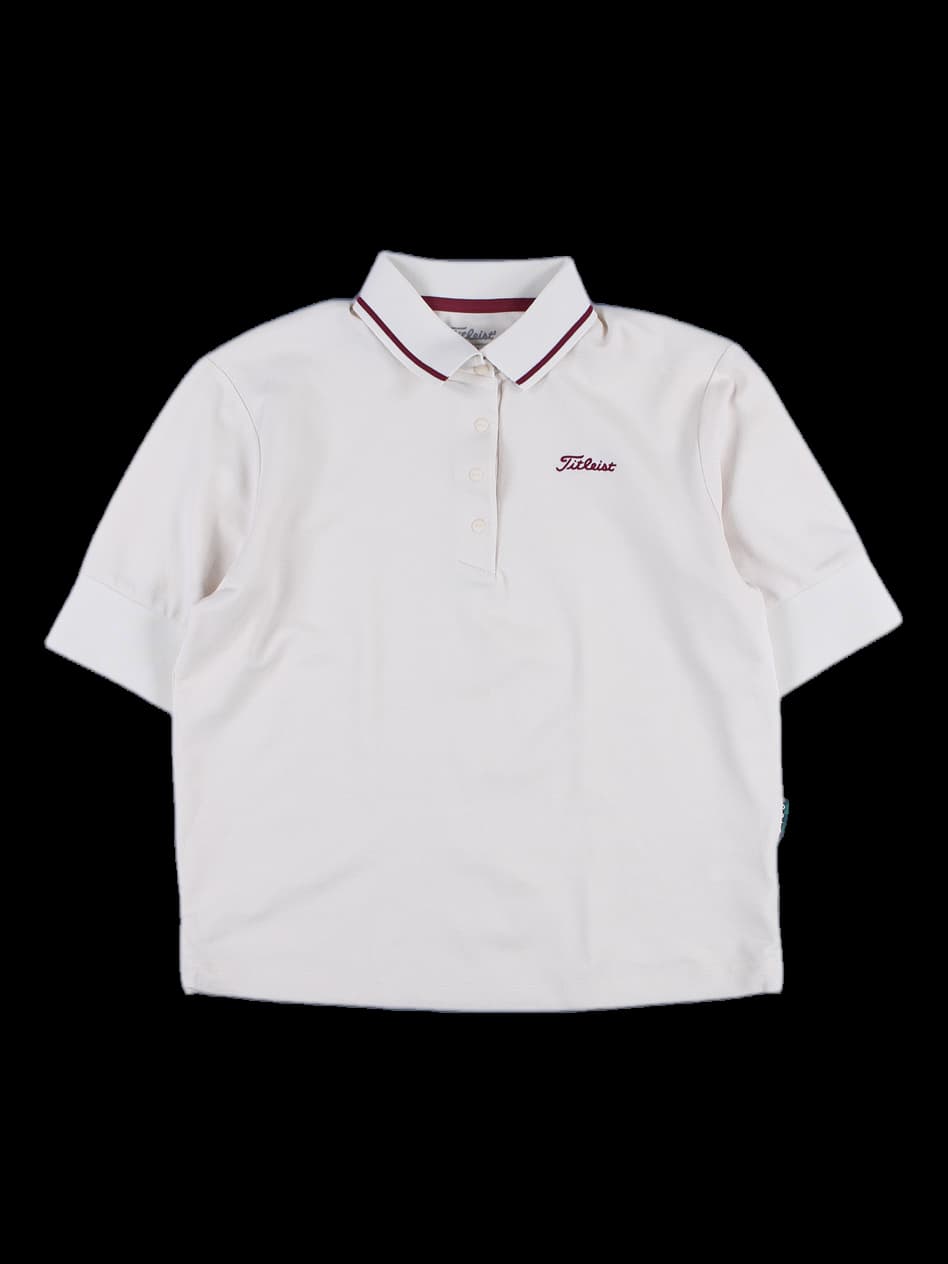 여성 반팔 카라 티