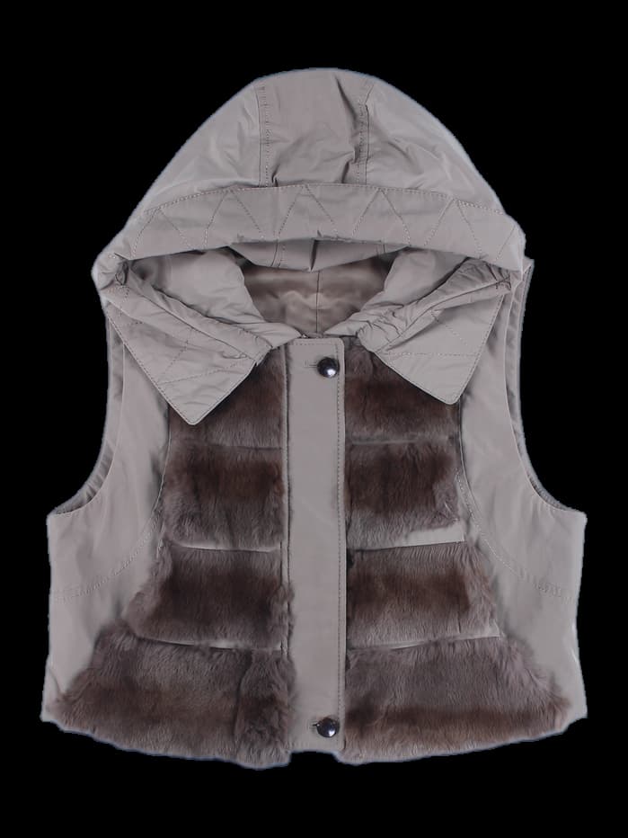 여성 후드 베스트