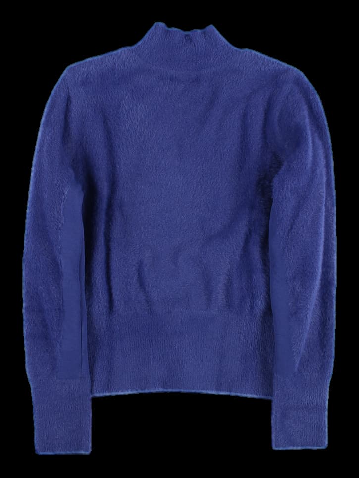 여성 반목 긴팔 니트 티