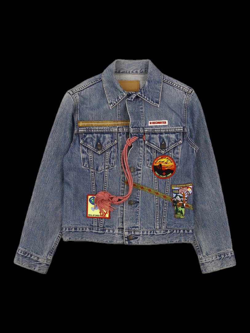 여성 데님 자켓