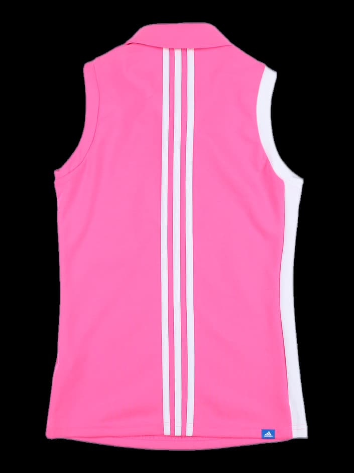 여성 민소매 카라 티