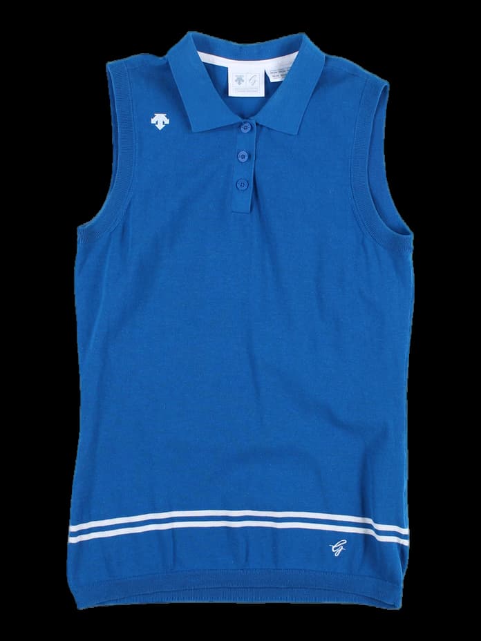 여성 민소매 카라 티