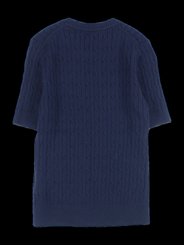 여성 니트 반팔 티