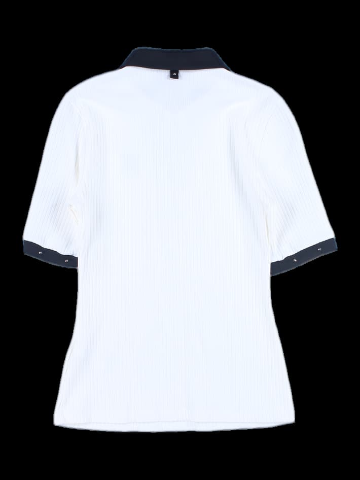 여성 반팔 카라 티