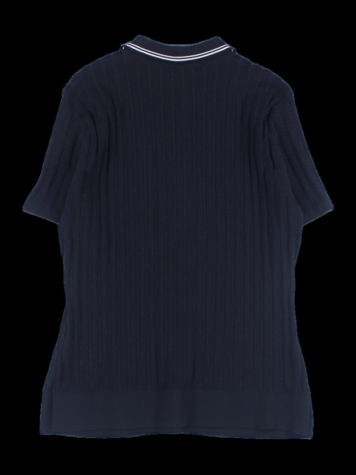 여성 니트 반팔 카라 티