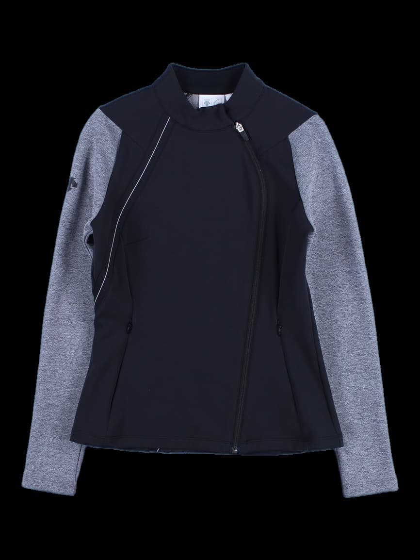 여성 반목 집업 자켓