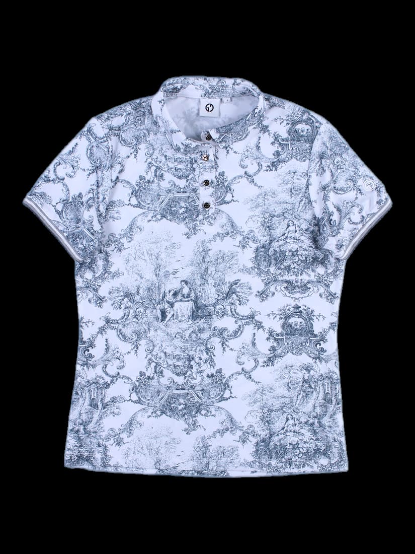 여성 반팔 카라티